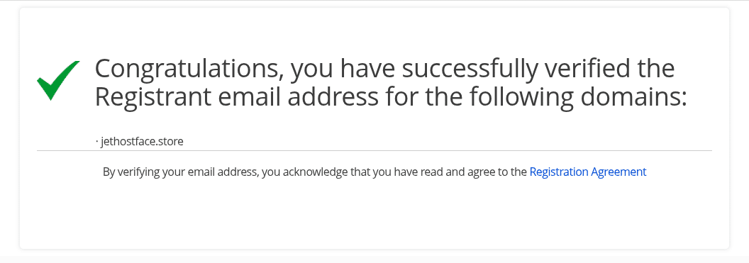 Потвърждение за верификация на домейн