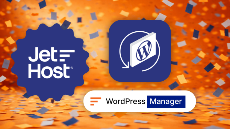 JetHost WP Manager вече е наличен във всички планове на хостинг за WordPress